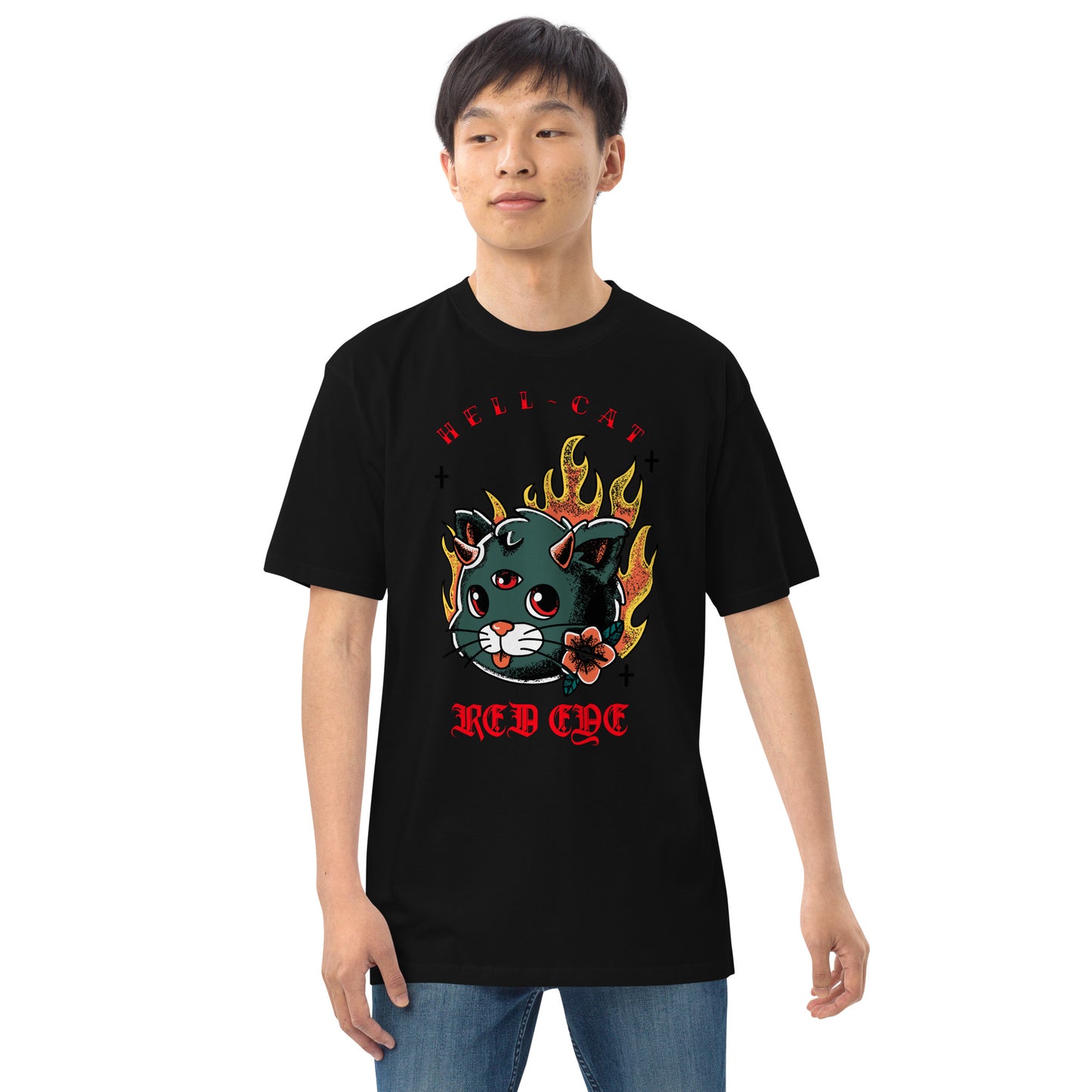 Hell-Cat RED EYE premium heavyweight tee