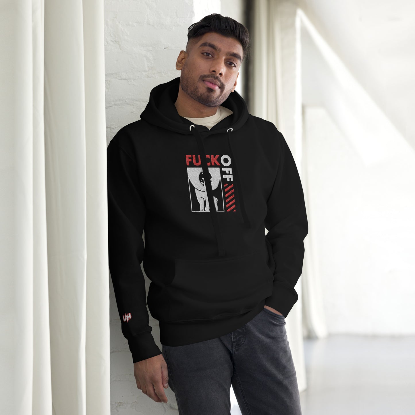F*** Off Embroidery Unisex Hoodie