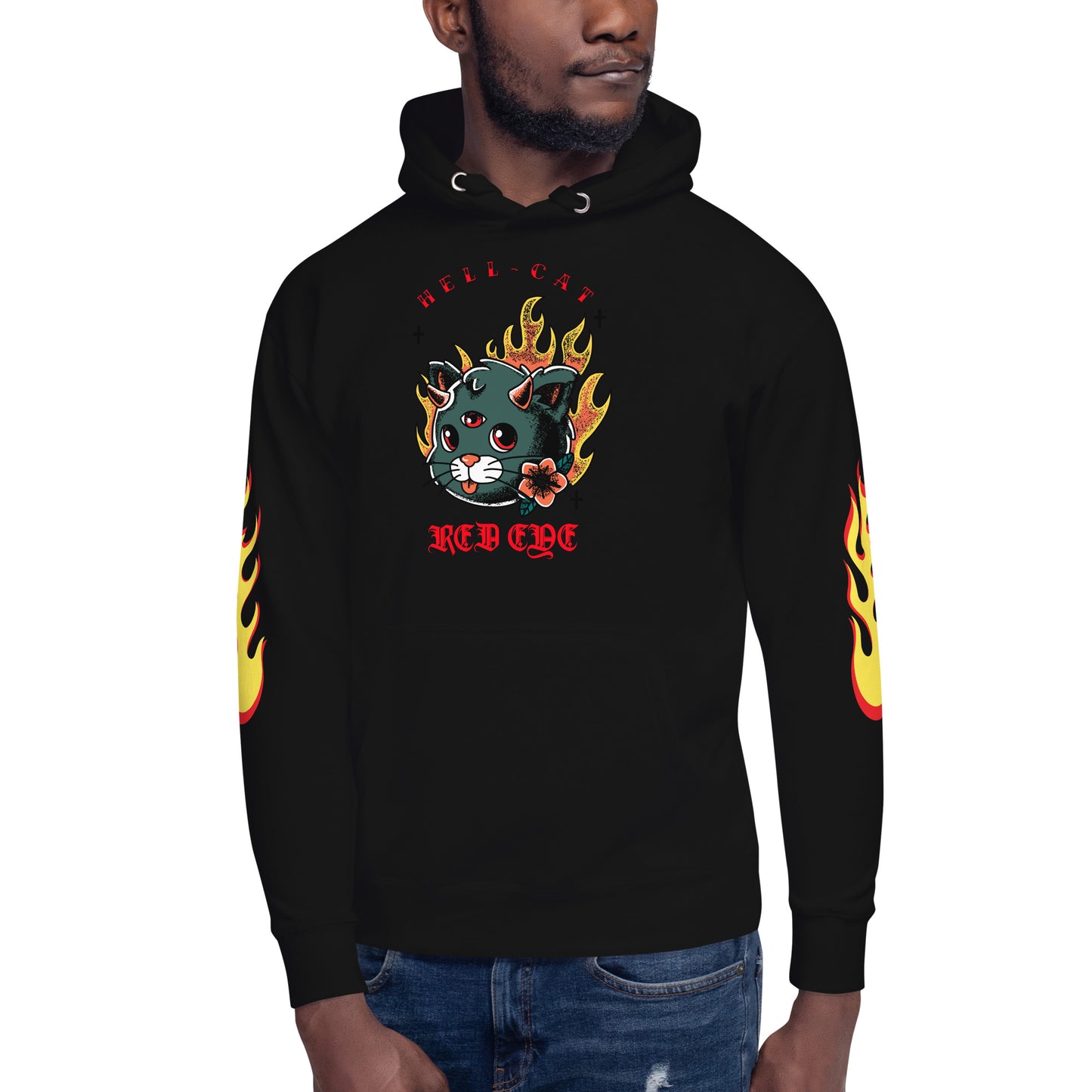 HELL CAT RED-EYE 2.0 Unisex Hoodie