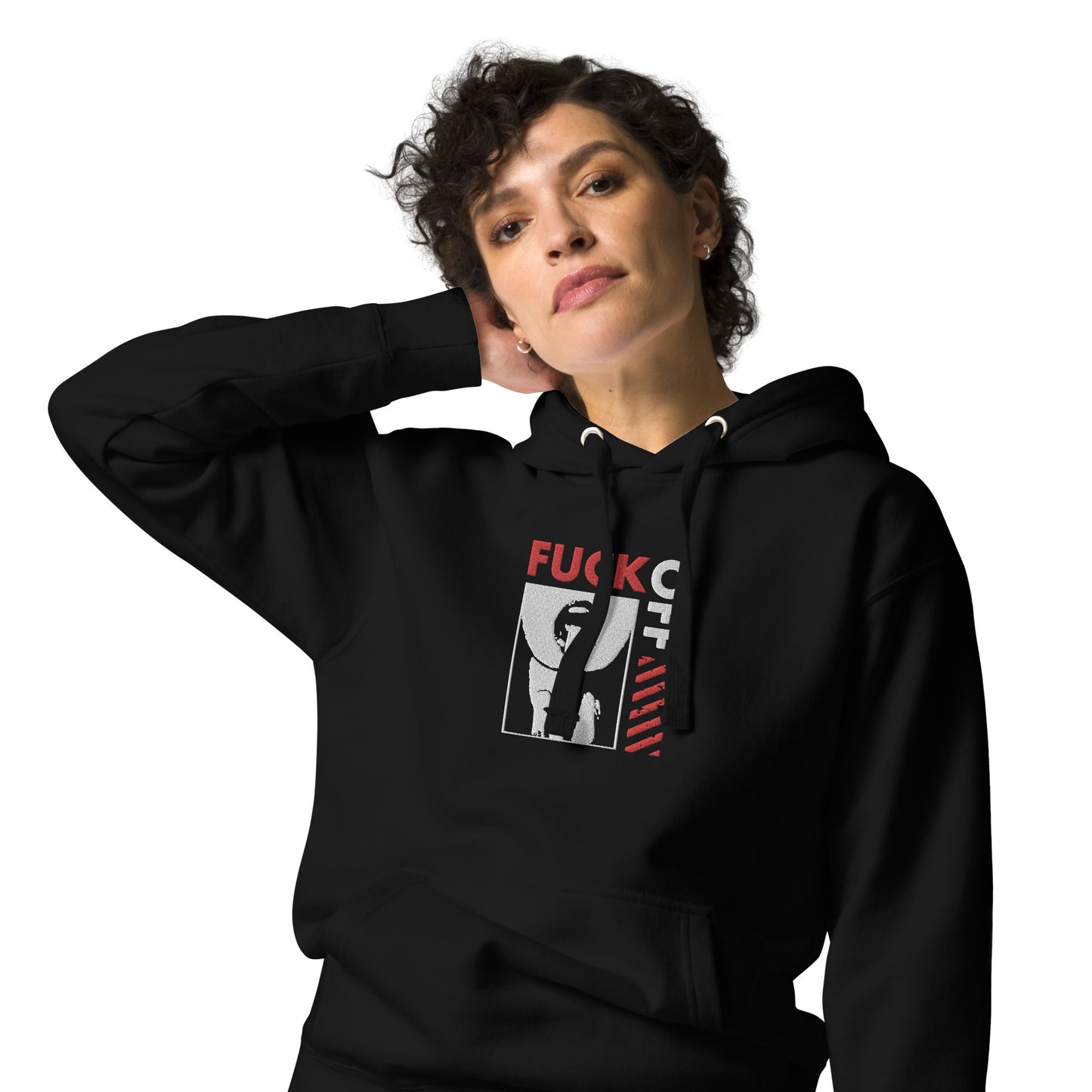 F*** Off Embroidery Unisex Hoodie