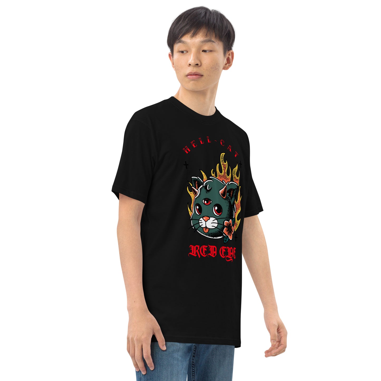 Hell-Cat RED EYE premium heavyweight tee