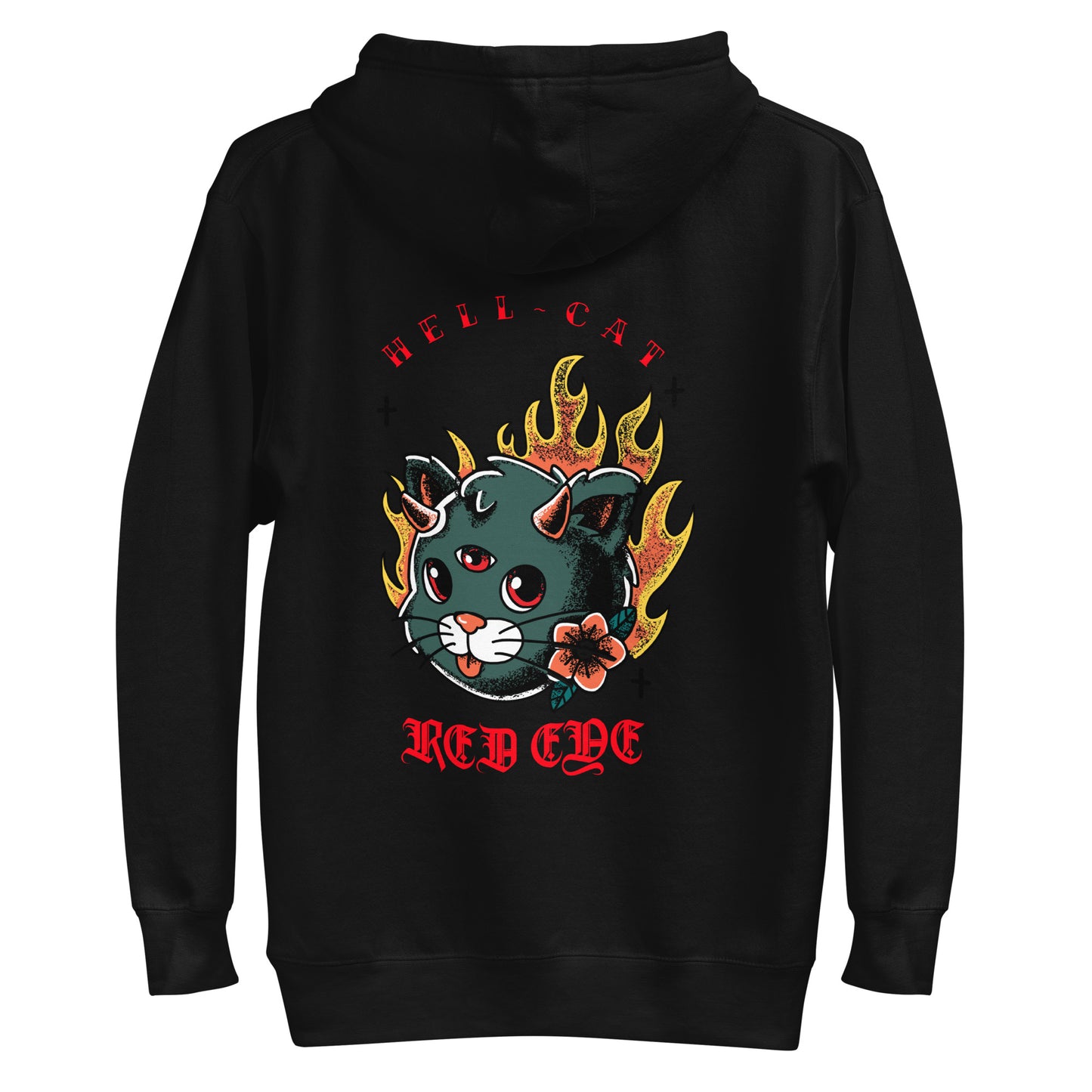 HELL CAT RED EYE Hoodie