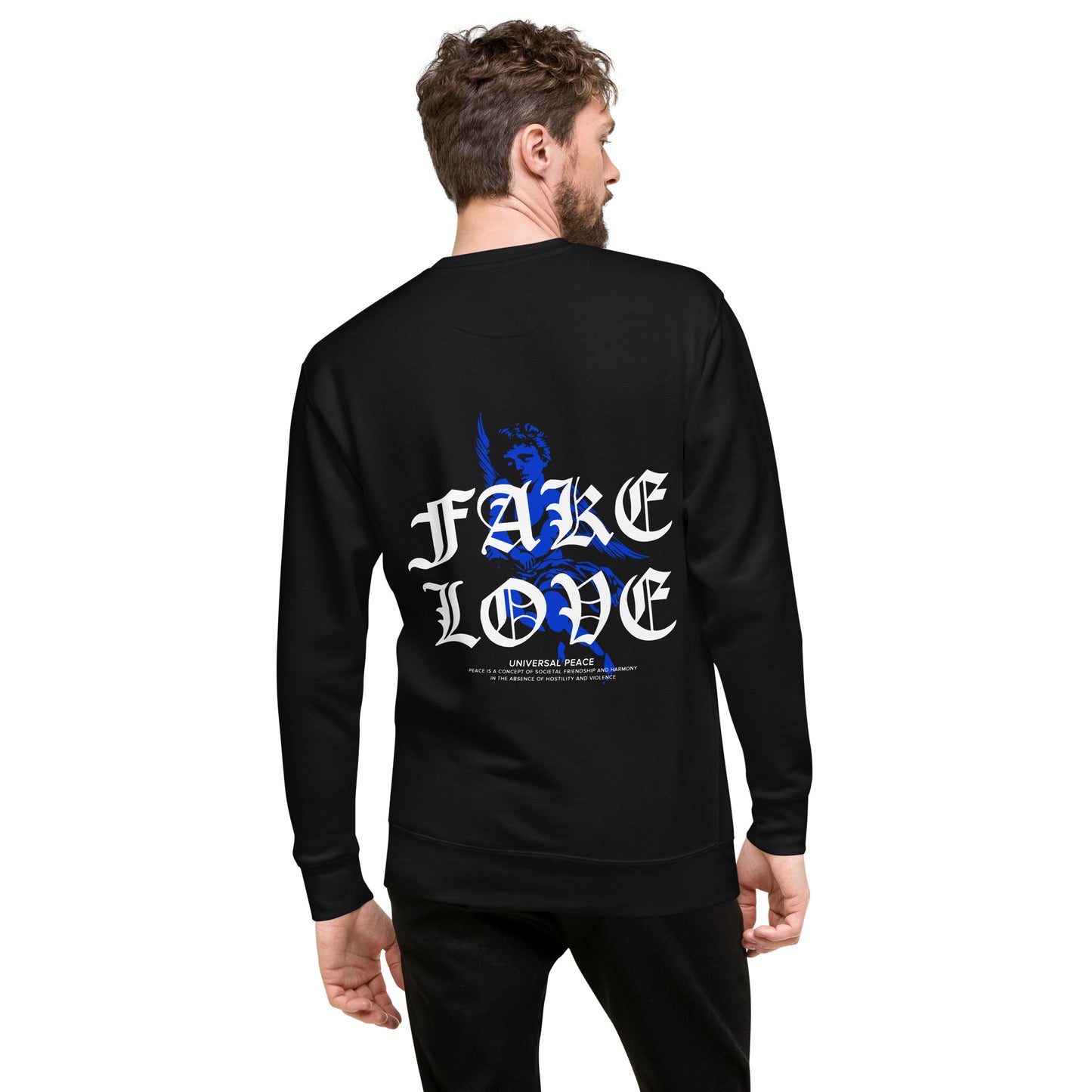 Blue Fake Love Unisex Premium Sweatshirt