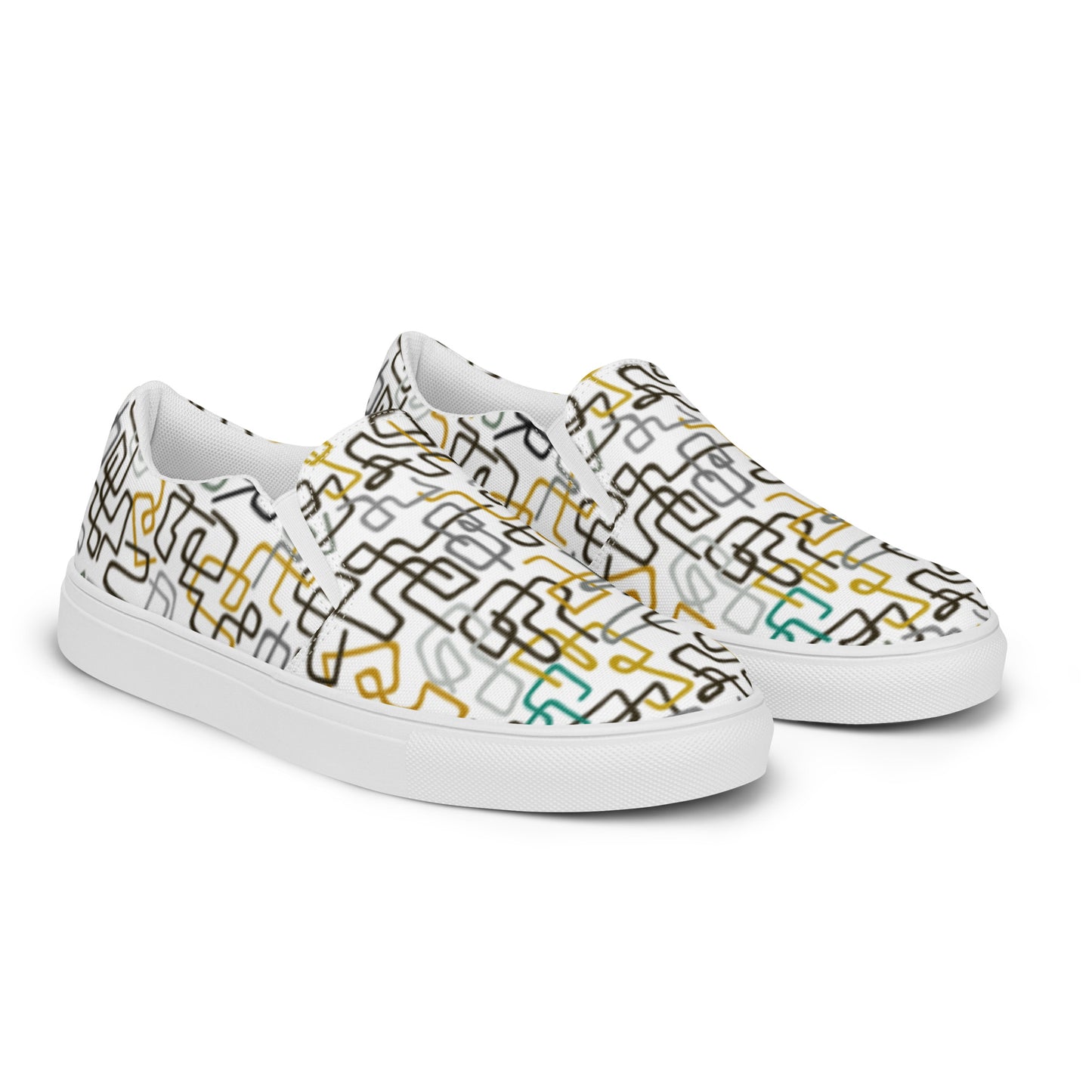 Black Venus slip-on canvas shoes